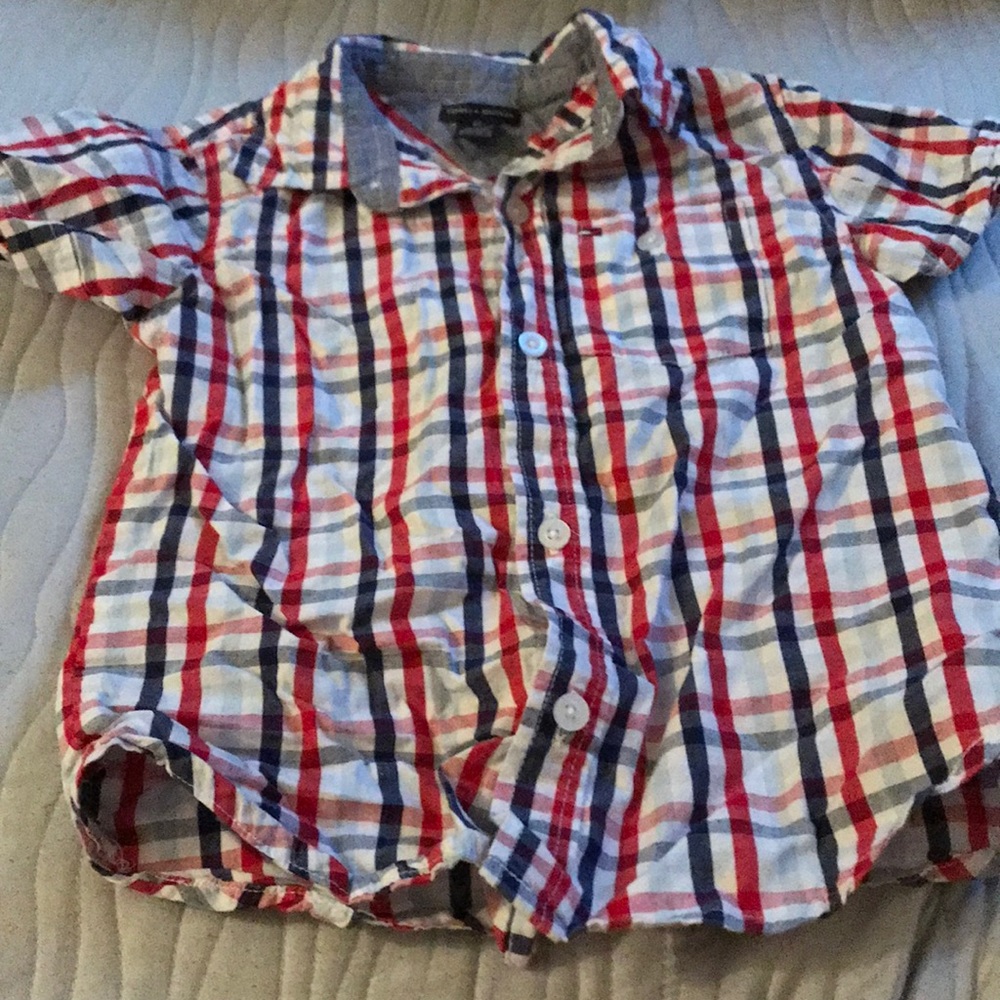Tommy Hilfiger boys short sleeved collared shirt